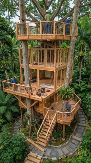 Amazing Tree Transformation Into a Beautiful Tree house