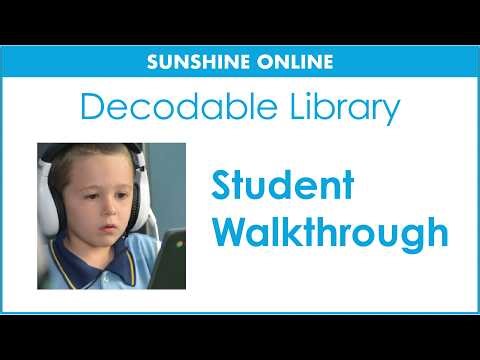 Sunshine Online Decodable Library Student Walkthrough