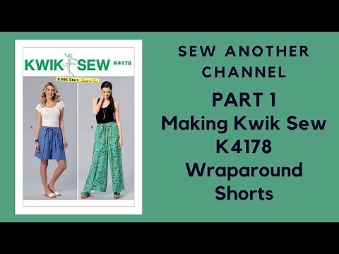 Making Kwik Sew K4178 Wraparound Shorts (Part 1 of 2)