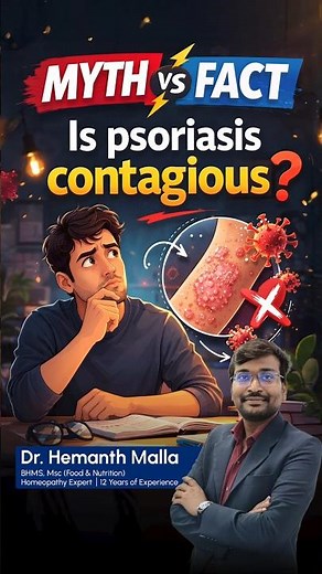❌ Myth vs Fact: Is Psoriasis Contagious? 🤔