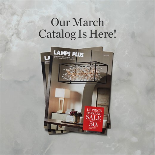 The 1/2 Price Days & Sale is on 💡🛋️ Save up to 50% off lighting and furniture for dining room, bathroom, bedroom, and much more! #myLampsPlus Shop sale now through March 25: https://bit.ly/3p420Ky | Lamps Plus