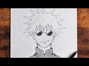 How to Draw Gojo Satoru Easy | Jujutsu Keisen drawing Tutorial | Anime Drawing for beginners