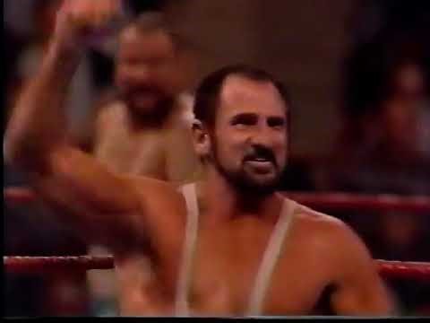 The Bushwhackers vs Skinner & The Brooklyn Brawler (WWF Prime Time Wrestling 2/24/92)
