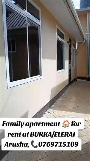 Robert Benedict kimario on Instagram: "Tarehe: 04/02/2026 HOUSE FOR RENT ARUSHA FAMILY APARTMENT 🏠 💥💥💥 👉Ina vyumba 2 vya kulala chumba kimoja ni master Aluminium windows Sitting Gypsum Tiles Spain Kitchen Cabinet Heater system Public toilet Maji ya Auwsa 24hrs Luku ya umeme unajitegemea Paving blocks Remote gate control Car parking space 🚙 👉 Shared compound Mahali: BURKA/Elerai Meter: 200 kutoka barabara ya lami. Bei:Laki 450,000/= Kwa mwezi. 💥Ukipenda nyumba piga simu ukicomment utachel