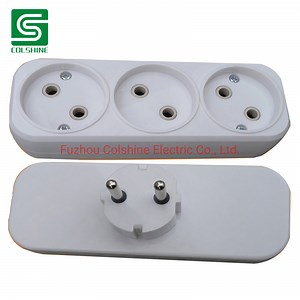[Hot Item] 3 Way European Style Electrical Extension Power Socket Outlet with Earth Connection