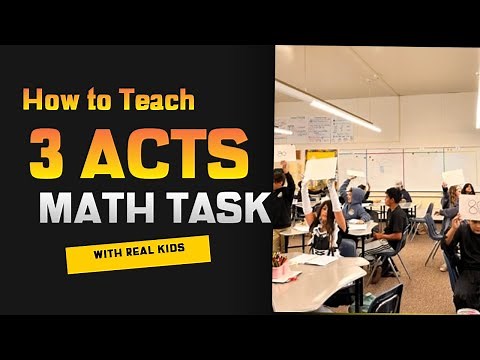 How to Introduce a 3 Acts Math Task: Video Example of Class with Three Acts Math Task