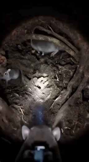 Inside a Shrew Burrow — Real Micro LED Research Camera View #ShrewPOV