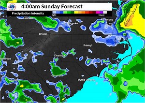 1.3K views · 13 reactions | An active weather weekend is forecast across the area. The following loop is what the radar MAY look like this weekend. Note Sunday evening and Sunday night a round of heavier showers and thunderstorms is modeled. This is when the strongest storms are expected, and we remain in a SLIGHT RISK for severe weather Sunday night. | US National Weather Service Wilmington NC | Facebook
