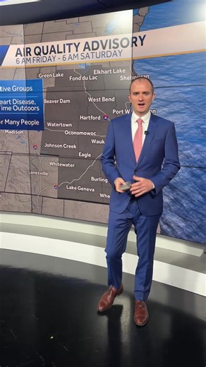 15K views · 70 reactions | Smoke and Storms! Weather Watch 12 Meteorologist Gino Recchia explains what we're tracking for Friday. | WISN 12 NEWS | Facebook