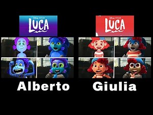 Sonic The Hedgehog Movie - LUCA x ALBERTO vs GIULIA Uh Meow All Designs Compilation Side-By-Side