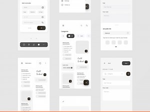 Keep my Note UI Kit - Wireframe