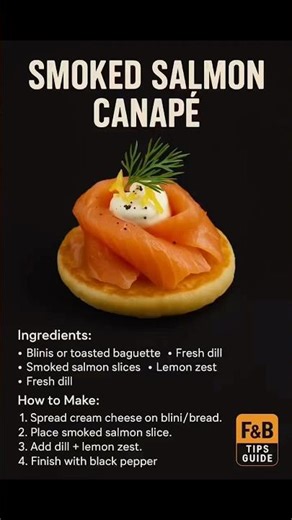 Canapé recipes with ingredients. #food #trending #chef #shortvideo #cooking #cheflife #canapes