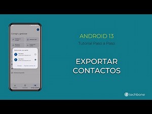 Exportar Contactos [Android 13]