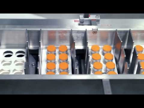 Rotzinger PharmaPack - High speed packaging for up to 800 #Vials per minute