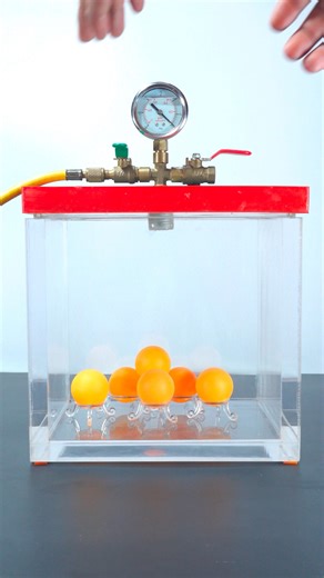 Nex lab | Vacuum vs Table Tennis Ball — Watch What Happens 🏓💨 #fblifestyle #physicsexperiment | Instagram