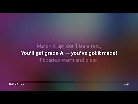 Built in Styles (Teaching architecture song)