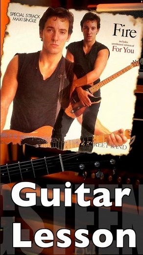 Fire (Bruce Springsteen)- Tutorial #brucespringsteen #fire #guitarlesson #guitartutorial #unplugged