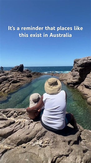 Beautiful landscapes of Australia #rockpool #beach #australia #travel #explore #nature #shorts #fyp