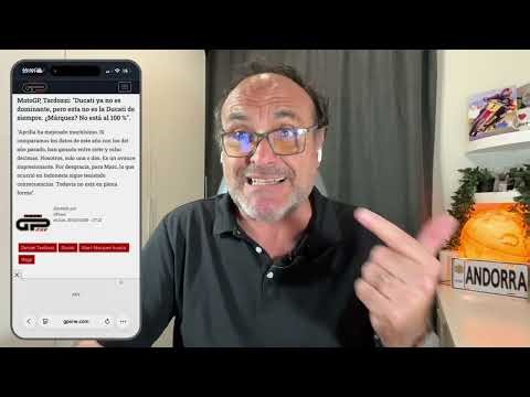 An arm and a motorcycle for Márquez