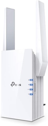 TP-Link RE605X Dualband Gigabit WLAN Repeater (1200Mbit s auf 5Ghz und 574Mbit s auf 2.4GHz, OneMesh, Intelligente Signalanzeige, AP Modus,Tether App) weiß WiFi 6 AX1800 Mesh