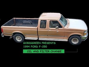 1994 ford f250 turbo idi diesel oil and filter change