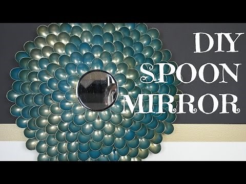 DIY Plastic Spoon Mirror- Easy Tutorial