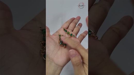 Easy chain bracelet ideas for beginners | 3-wire braid bracelet with beads #shortsvideo #handmade