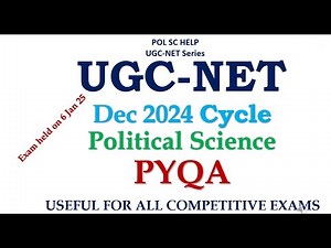 ANALYSIS OF DEC 2024 PAPER OF UGC NET PAPER 2-POLITICAL SCIENCE