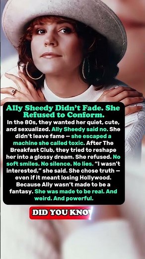 The Real Reason Ally Sheedy Walked Away From The Spotlight