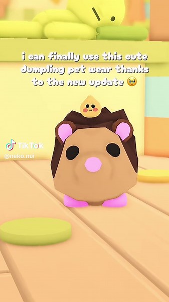 i can finally use my fav dumpling pet wear thanks to the new update ^.^ - - #roblox #adoptme #adoptmepets #adoptmeroblox #robloxfyp