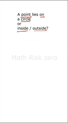 Point lies on a circle or inside / outside