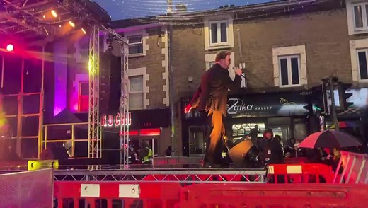 This is the scene down in Old Town this afternoon ahead of the Christmas lights switch on. Thousands of people have packed out Victoria Road despite the drizzle for an afternoon of live music, plus a fun fair and food and drink. | Swindon Advertiser