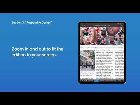 The Hamilton Spectator ePaper app tutorial