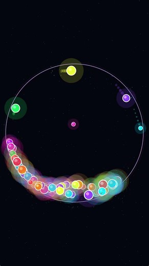📌 Title:Insane Ball Multiplication Physics Simulation 🔥🎮 | Python + Pygame