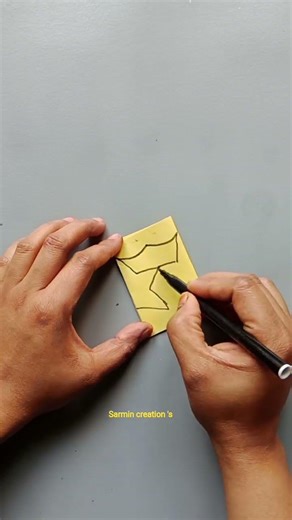 Easy paper ★ star chain making tutorial. #shortvideo #diy#papercutting #papercraft #craft