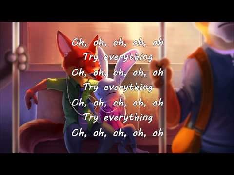 Shakira - Try Everything (Lyrics) | Zootopia