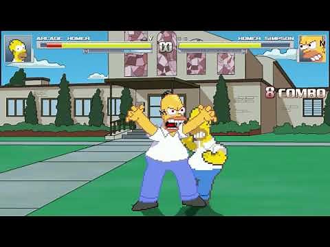 AN Mugen #272: Arcade Homer VS Homer Simpson