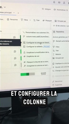 Tutoriel monday.com: colonne, obligatoire ￼