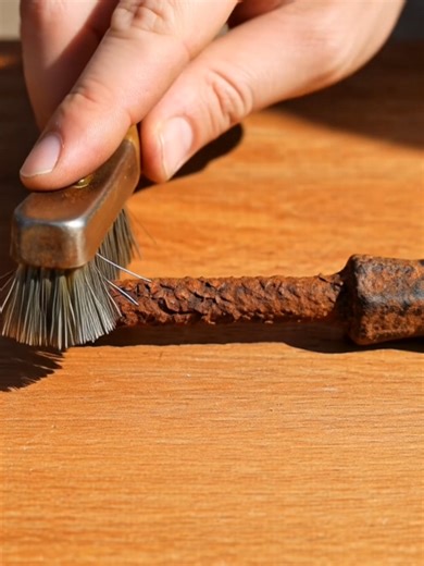 Effective Rust Removal Using a Wire Brush