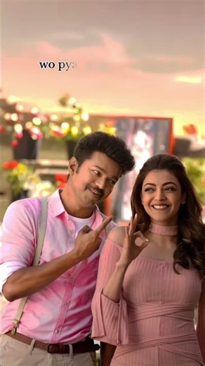 Wo Ladayi Jagde 🥲❤️🔥 || Wo Pyar Pyar Pyar✨#SouthIndianVibes #ThalapathyVijay #KajalAggarwal