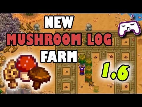 How to Build a Mushroom Log Farm! | Stardew Valley 1.6