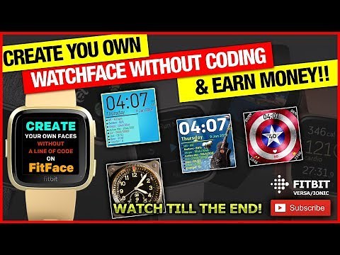 How to create custom Watch face & EARN MONEY for Fitbit Sense, 3, 2, lite