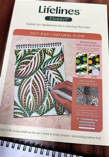 Cool Flow Art Books for Stress Relief