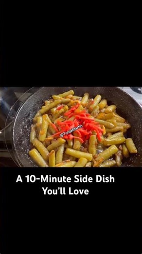 Best (Vegetables ) Can String Beans with Garlic, Onion & Ginger!