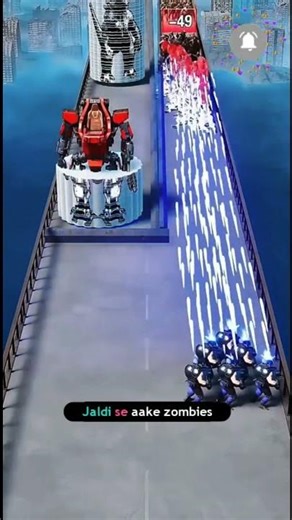 Rusty Sword to Mech Battle! 🧟‍♂️🤖 Zombie Rush #gamingshorts ‪@rowdyplayzofficial‬