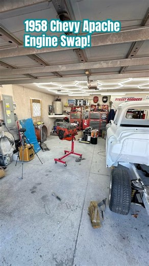 1958 Chevy Apache Engine Swap!