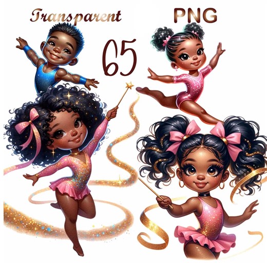 65 Gymnastics Png, Gymnastics Clipart, Gymnastics Girl Clipart, Black Girl Gymnastics Clipart,gymnastics Girls Clipart,black Girl Clipart - Etsy