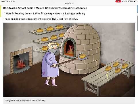 Great fire of London song for kids and teacher’s