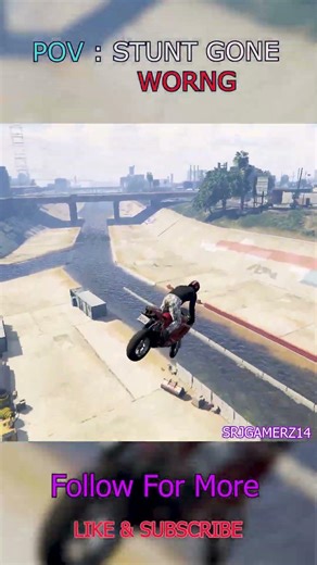 Stunt Gone Wrong #gta5 GTA 5 Gameplay Walkthrough No Commentary #GTA5 #gameplaywalkthrough