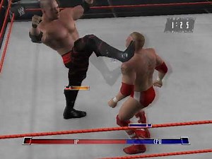 WWE RAW 2007 smackdown Kane VS Brock Lesnar Gameplay